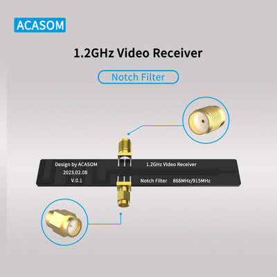 ปรับปรุงคลิปวีดีโอของคุณ 1.2GHz VRX Notch Filter สําหรับ 868/915MHz ใน 1.2-1.3GHz Receivers