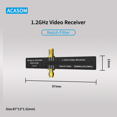 ปรับปรุงคลิปวีดีโอของคุณ 1.2GHz VRX Notch Filter สําหรับ 868/915MHz ใน 1.2-1.3GHz Receivers