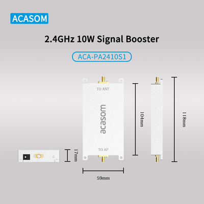 เครื่องยกระดับสัญญาณ โดรน 2.4GHz 10w 20w 40w 100w เครื่องยกระดับเสียง พร้อมฟังก์ชันจอม