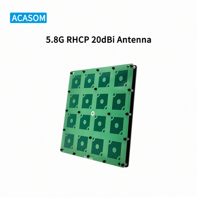 20dBi gain panel ระยะไกล โดรน Antenna สําหรับเครื่องกระตุ้นพลังงานสูง