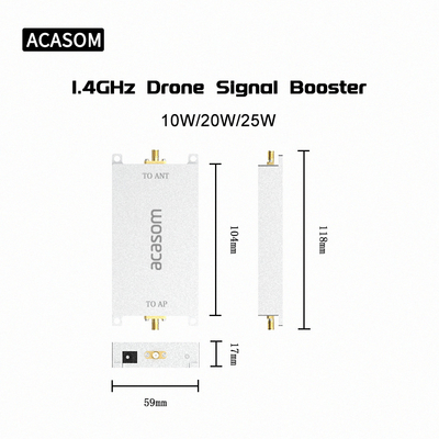 ประสิทธิภาพ 45% 40dBm 1.4GHz โมดูลเครื่องขยาย RF สองทิศ สําหรับเครื่องขยายไร้สาย