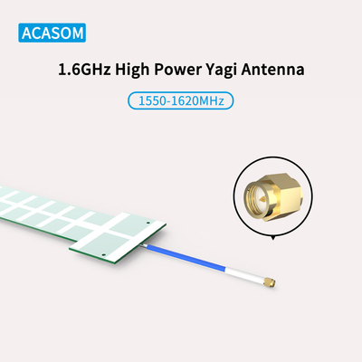 สถานีฐานกลางแจ้ง RFSMA เพศชาย FPV Yagi Antenna สําหรับ 1.6GHz โดรน Blocking