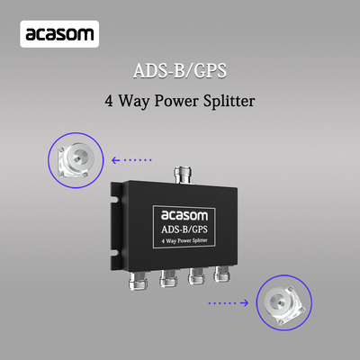 เครื่องแยกพลังงาน 4 ทาง สําหรับสัญญาณ ADS-B และ GPS 800-2150MHz N เครื่องเชื่อมสตรี