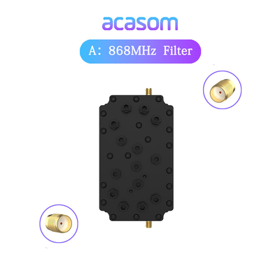 60dB การปฏิเสธ 868MHz ฟิลเตอร์ช่องสําหรับเครือข่ายฮีเลียม 868M SAW Lora Filter HNT 863M