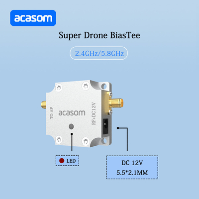 Super โดรน Series DC 12V Bias Tee สําหรับโมดูลปรับเปลี่ยนพลังงานแอมพลิเฟียร์ 2.4GHz