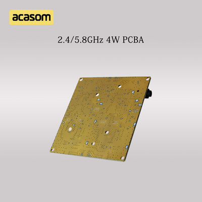 วงจรสอง 5.8GHz &amp; 2.4GHz RF สัญญาณเสริม 4W 36dBm บอร์ด PCBA สําหรับ DC 12V