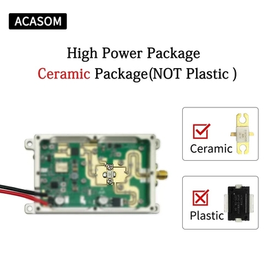 1.5GHz 1450-1650MHz 50W 47dBm โมดูลซัมเมอร์สัญญาณสําหรับระบบกั้นเครื่องบินไร้คนขับ FPV