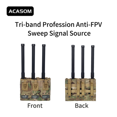 2350MHz-2550MHz เครื่องยับยับ โดรน แบบพกพา 50 วัตต์ RF แหล่งสัญญาณพลังงานสูง