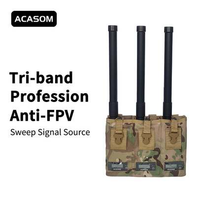 2350MHz-2550MHz เครื่องยับยับ โดรน แบบพกพา 50 วัตต์ RF แหล่งสัญญาณพลังงานสูง