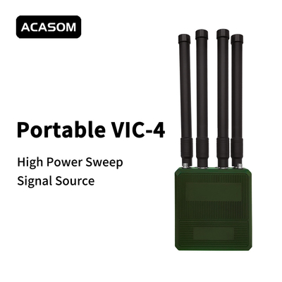 แอนตี้ FPV Portable โดรน เครื่องรบกวน 4 แบนด์ สําหรับสัญญาณ โดรน ระยะไกล 700M 800M 900M 1000M